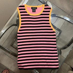 Vintage Willi Smith Silk Knit Striped Top  M